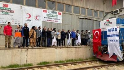 ارسال کمک‌های بشری ترکیه را از طریق راه‌آهن به افغانستان
