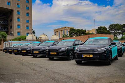 ورود اولین سری تاکسی‌های برقی کرمان موتور به ناوگان تاکسیرانی تهران (+عکس)