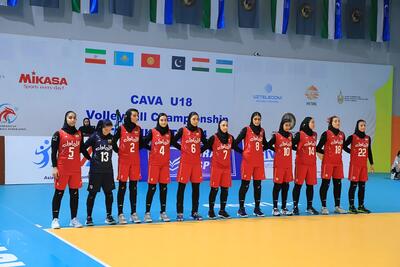 کسب نخستین مدال طلای دختران والیبالیست ایرانی