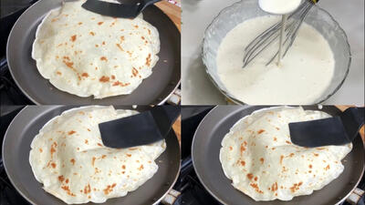 (ویدئو) نحوه پخت یک نان ساده مراکشی با ماهیتابه در خانه