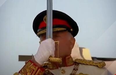 (ویدئو) شمشیرکشی پادشاه اردن