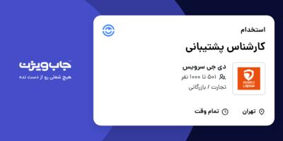 استخدام کارشناس پشتیبانی در دی جی سرویس