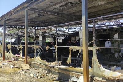 باغ رستورانی در اصفهان دچار آتش سوزی شد