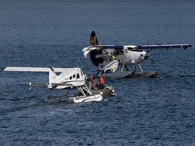 برخورد هواپیمای دریایی با قایق تفریحی در کانادا حادثه آفرید+ فیلم