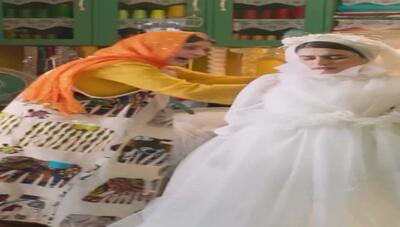 طراحی جالب لباس عروس به سبک سارا بهرامی بازیگر معروف را ببینید