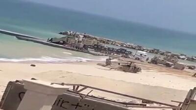گزارش الجزیره درباره استفاده از اسکله شناور غزه برای اهداف نظامی