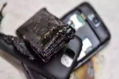 تصاویری از منفجر شدن باطری موبایل در شهریار (فیلم)