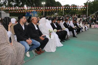 جشن وصال ۴۰ زوج در البرز برگزار شد