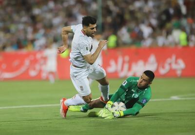 پایان نیمه نخست بازی ایران و ازبکستان