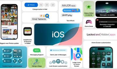 اپل از سیستم عامل iOS ۱۸ رونمایی کرد: از هوش مصنوعی تا کنترل سنتر جدید و شخصی‌سازی‌های بیشتر
