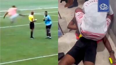 (ویدئو) هواداران خشمگین در فینال جام حذفی داور را کشتند!