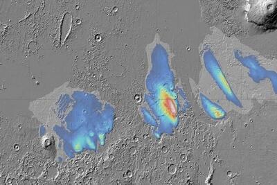 کشف یخ‌آب در مریخ