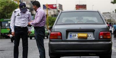 توقیف خودروهای پلاک مخدوش در غرب تهران