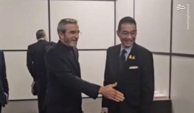 فیلم/ دیدار علی باقری‌ با وزیر خارجه تایلند