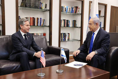 بررسی تحولات غزه در دیدار بلینکن با نتانیاهو