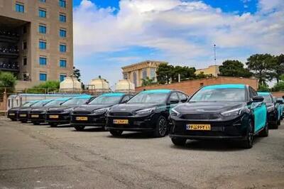 ورود اولین سری تاکسی‌های برقی کرمان موتور به ناوگان تاکسیرانی تهران +عکس
