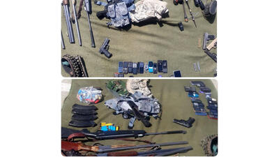 بازداشت دزدان مسلح با کلکسیونی از سلاح در سراوان + عکس