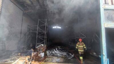 ۸۳ مصدوم در آتش‌سوزی شدید یک کارخانه