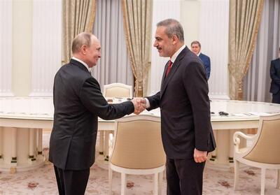 دیدار وزیر خارجه ترکیه با پوتین - تسنیم