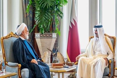 دیدار رییس قوه قضاییه با امیر قطر+مهمترین محور گفتگوها