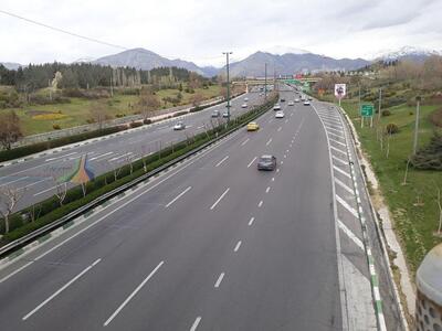 این بزرگراه تهران تا اطلاع ثانوی کاملا مسدود می‌شود