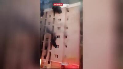 (ویدئو) حریق مرگبار در کویت ۳۰ کشته برجای گذاشت