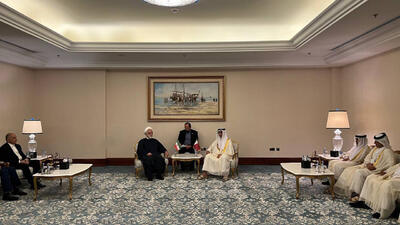 دیدار اژه ای با رئیس شورای عالی قضایی قطر | تصاویر
