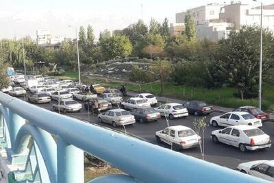 وضعیت جاده‌ها / ترافیک سنگین درآزادراه قزوین - کرج - تهران
