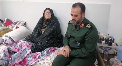 دیدار فرمانده سپاه قدس گیلان با مادران ۲ شهید در آستانه اشرفیه