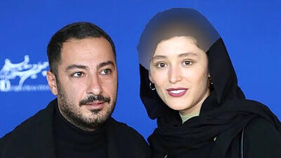 ژست زیبای عاشقانه نوید محمدزاده و همسرش فرشته حسینی+عکس