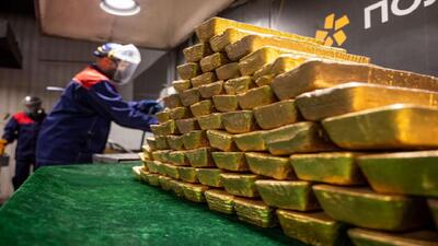 رشد تولید طلا در روسیه زیر سایه تحریم‌های غرب