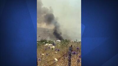 فیلم آتش‌سوزی در اسرائیل در پی حمله موشکی حزب الله