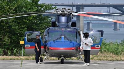 راه‌اندازی سرویس تاکسی هلیکوپتری برای اولین بار در کره‌جنوبی + فیلم