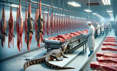 نحوه پرورش و فرآوری گوشت تمساح برای کسب درآمد میلیون دلاری (فیلم)