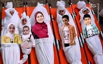 صدها خانواده در غزه دسته جمعی پر کشیدند+ عکس