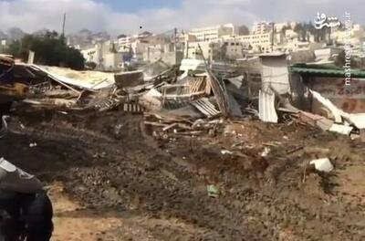 فیلم/ تخریب خیابان‌های جنین توسط بولدوزرهای اسرائیلی
