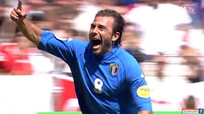 اولین گل ایتالیا در یورو ۲۰۰۰؛ قیچی دیدنی آنتونیو کونته - پارس فوتبال | خبرگزاری فوتبال ایران | ParsFootball