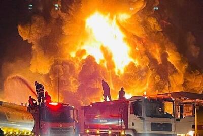 آتش سوزی مشکوک در انبار نفتی پالایشگاه اربیل