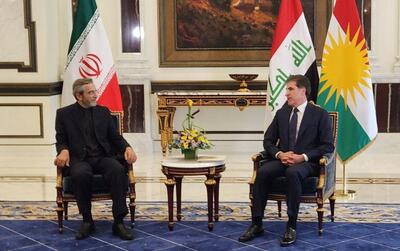 دیدار علی باقری با رئیس اقلیم کردستان (فیلم)