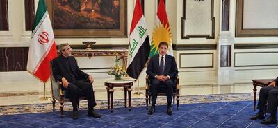 دیدار سرپرست وزارت امور خارجه ایران و رئیس اقلیم کردستان