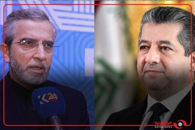 دیدار سرپرست وزارت خارجه ایران و نخست وزیر اقلیم کردستان