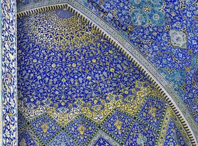 عکس/ شکوه کاشی در مسجد جامع عباسی اصفهان