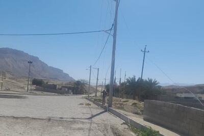 شبکه روشنایی روستای «بن بید» اصلاح شد