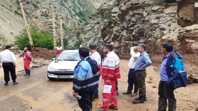 امدادرسانی آب منطقه‌ای به منطقه سیل‌زده جاده چالوس