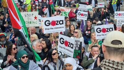 «گلاسکو» صحنه اعتراضات ضدصهیونیستی شد