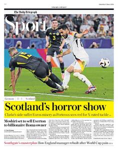 روزنامه تلگراف| نمایش ترسناک اسکاتلند