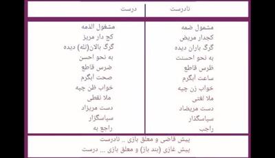 اشتباهات رایج در زبان فارسی ، حتما ببینید !