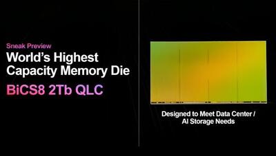اولین حافظه فلش 2 ترابایتی 3D QLC NAND جهان توسط وسترن دیجیتال معرفی شد؛ انقلابی جدید در دنیای حافظه‌ها
