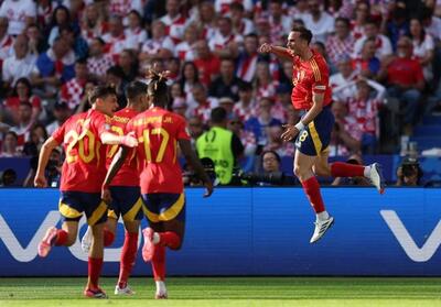 برتری پُرگل اسپانیا مقابل کرواسی در نیمه اول/ ثبت 3 رکورد - تسنیم
