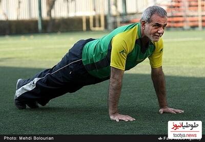 (عکس)پیراهن شماره 10 فوتبال بر تن نامزد اصلاح طلب!/وقتی مسعود پزشکیان فوتبالیست می‌شود